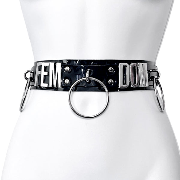 Word Utility Belt - Black and Silver