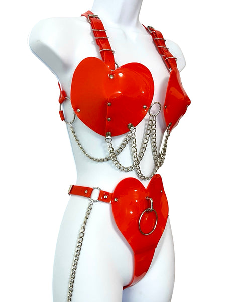 Heartz Set - Red and Silver
