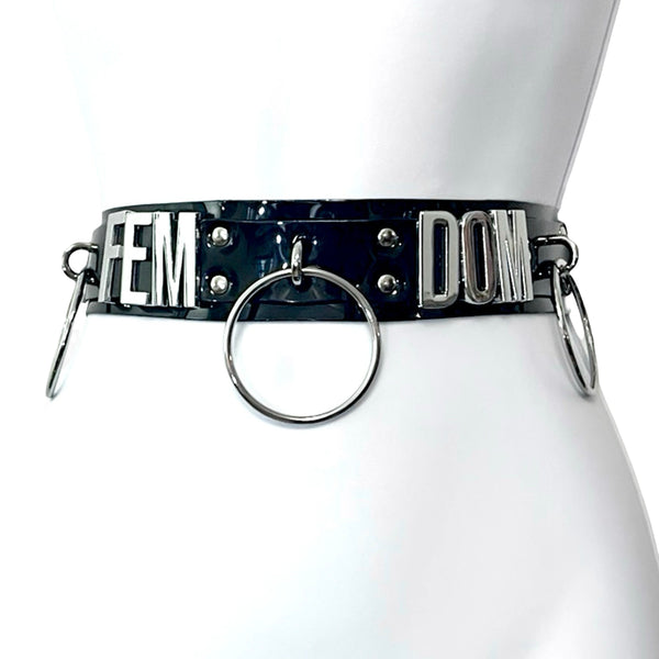 Word Utility Belt - Black and Silver