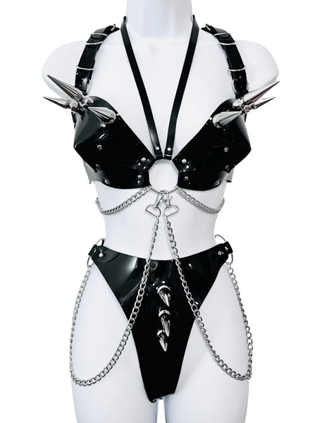 Ripley Tree Spike Set - Black and Silver - fits A to F cup